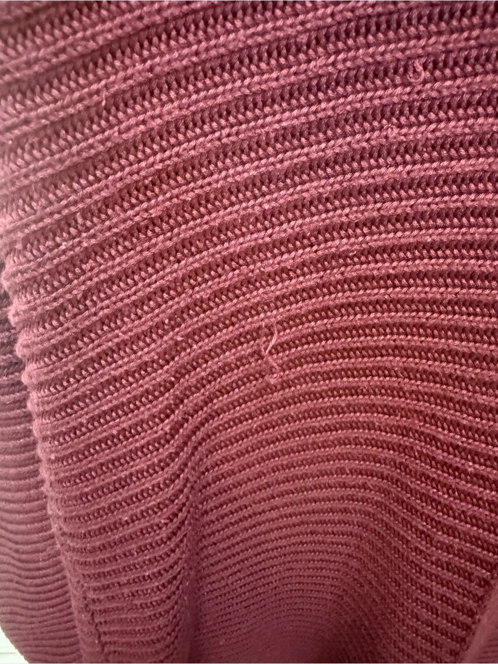 Calvin Klein Ribbed Cowl Neck Sweater in Wine - Picture 2 of 6